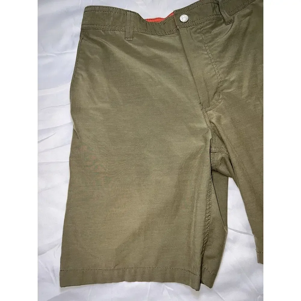 Southern Tide T3 Shorts Men's Size S Green Tide To Trail Fishing Hiking Outdoor